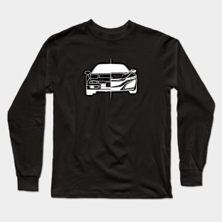 NSX White Outline Long Sleeve T-Shirt